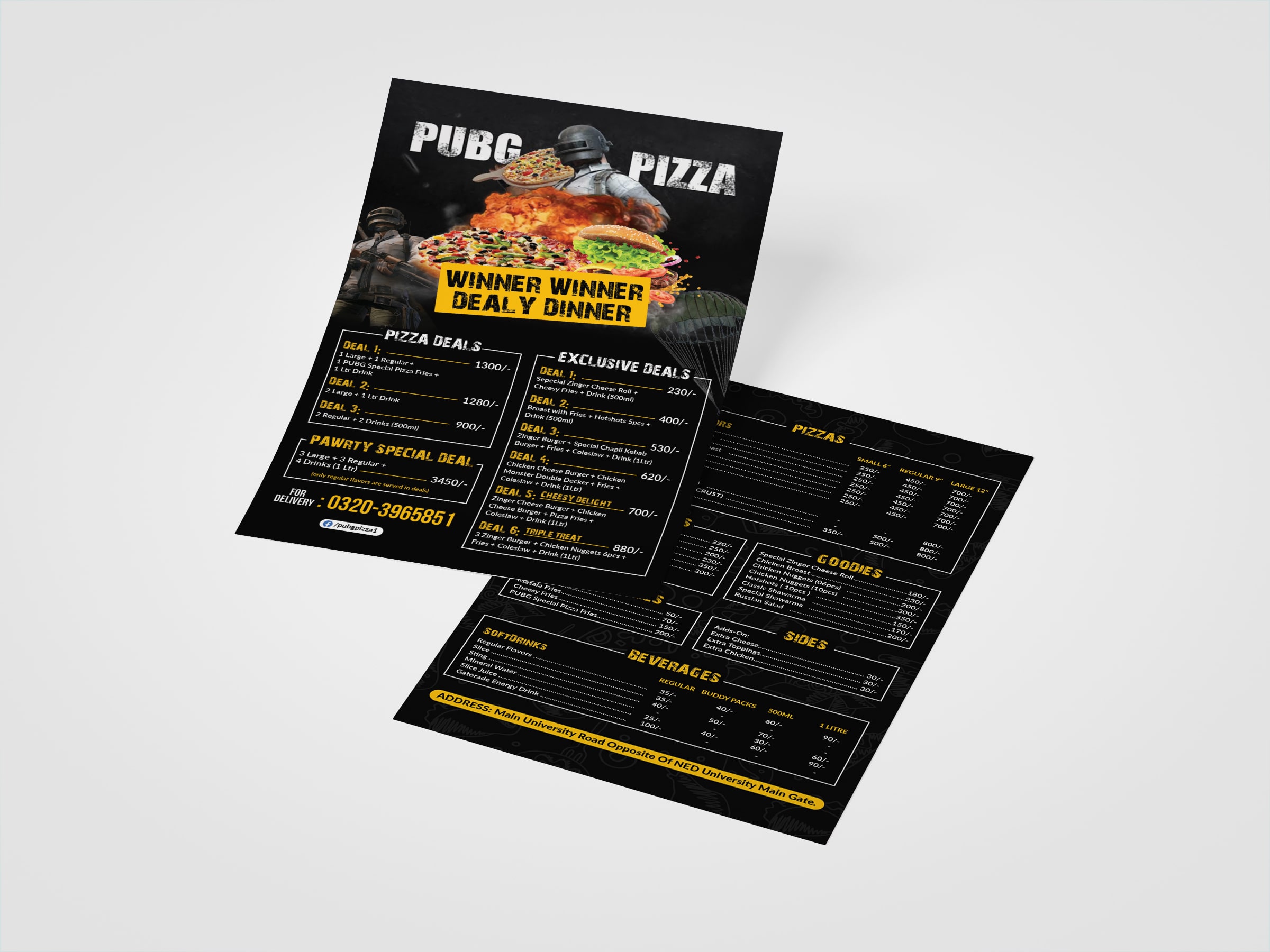 Modern double vertical flyer design sample in Berlin