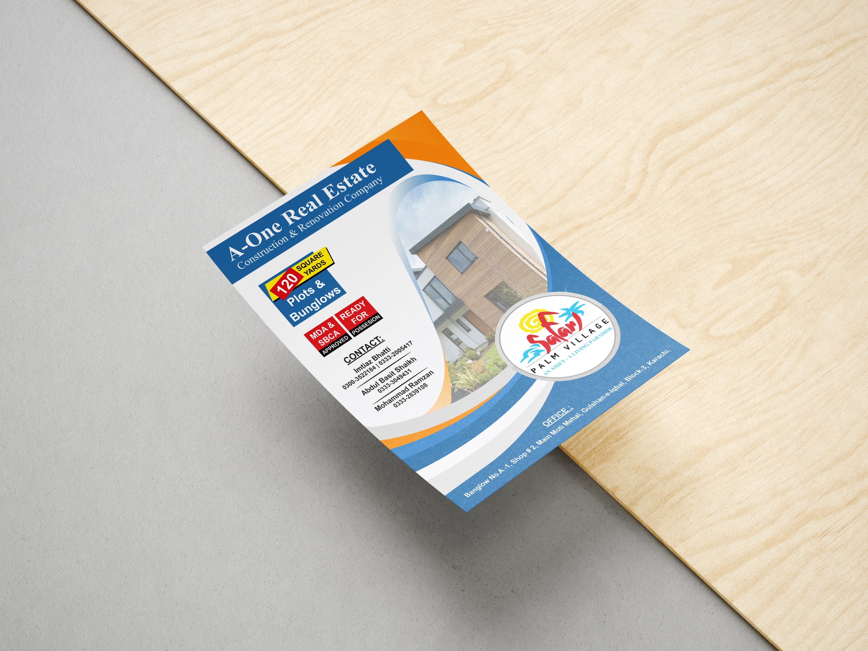 A5 modern flyer design Berlin marketing