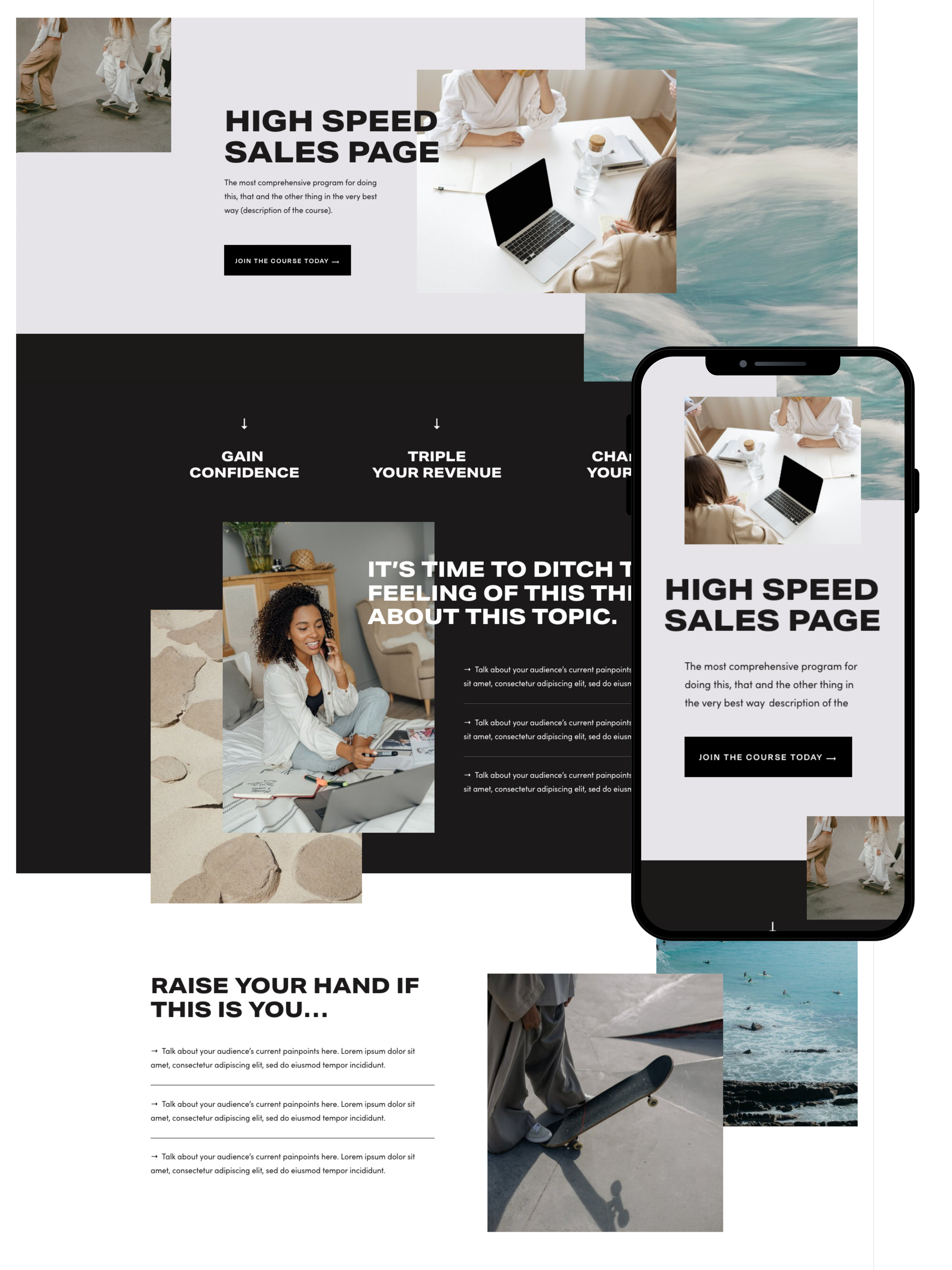 Sales Page Design | Elite Launch Design - Create in Berlin for Higher Conversions